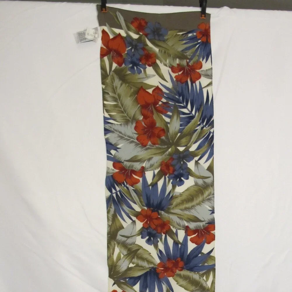 Tropical Liz Claiborne silk scarf